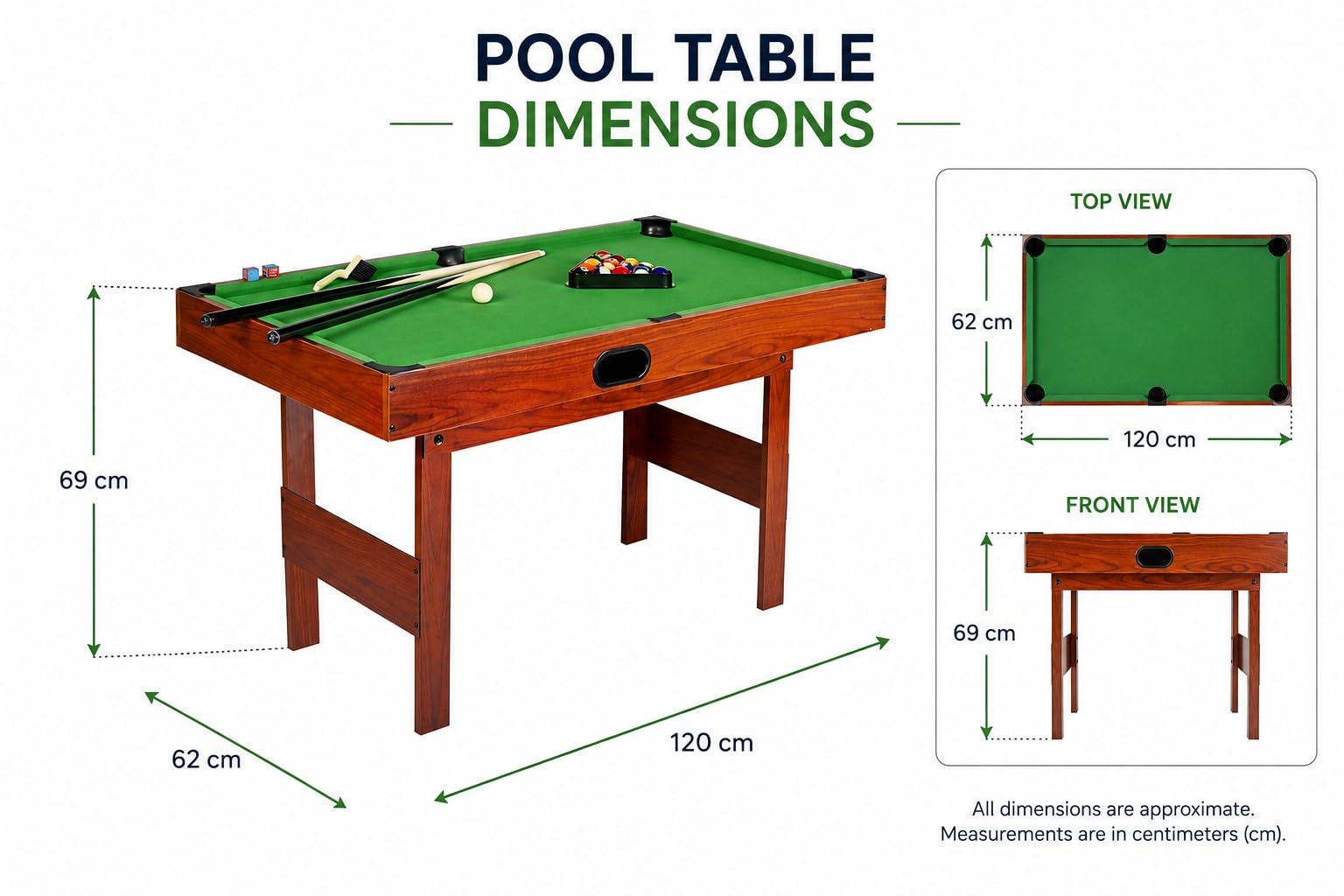Spieltisch für Zuhause, Freizeittisch, Tischspiel, Tischkicker, Kickertisch, Tischfußball, Billardtisch, Poolbillard Multigame Tisch mit Zubehör für Hobbyraum und Spielzimmer