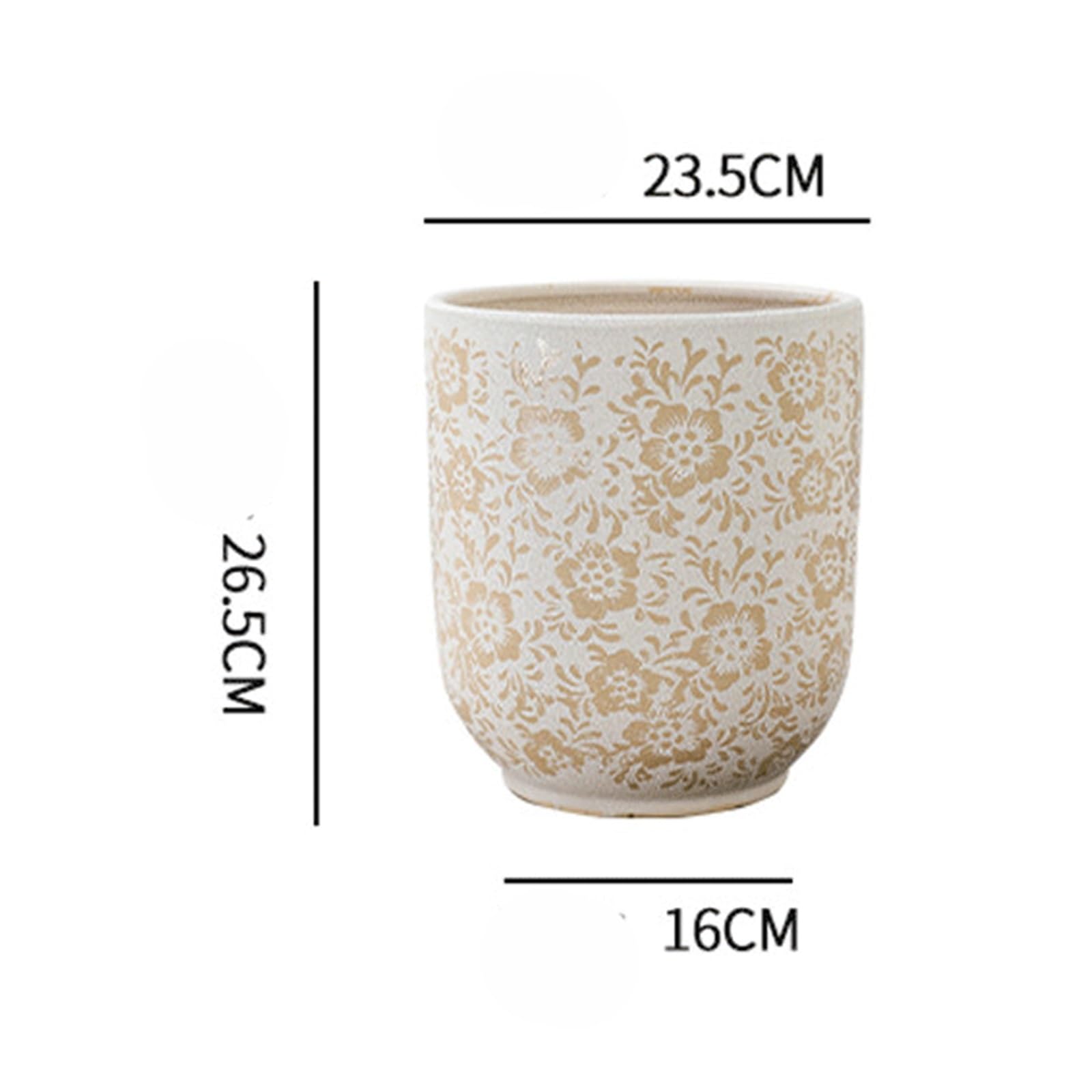 Doniczki ogrodowe Bardzo duże donice ceramiczne: idealne do uprawy roślin podłogowych, takich jak Monstera i Dracena(Duży)