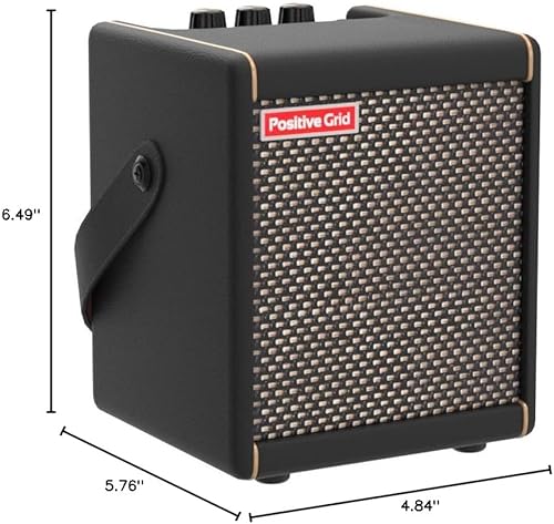 Miniatura 10 de Positive Grid  Spark MINI  Amplificador inteligente portátil de guitarra de 10 W y altavoz Bluetooth  Sonido portátil para tocar la guitarra en casa