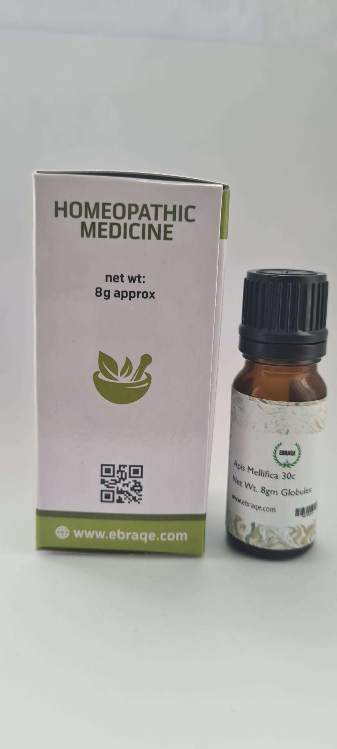 Apis Mellifica 30c Pallets/Globules 8g Approx Homeopathic Remedy by Ebraqe