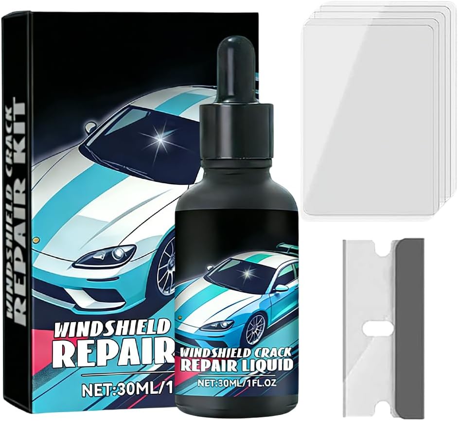 Upgrade Windshield chip Repair kit, 2026 New Windshield Crack Repair Kit, Multi-Use Glass Repair Kit for Automotive, Easy Car Window Repair for Drivers (1)