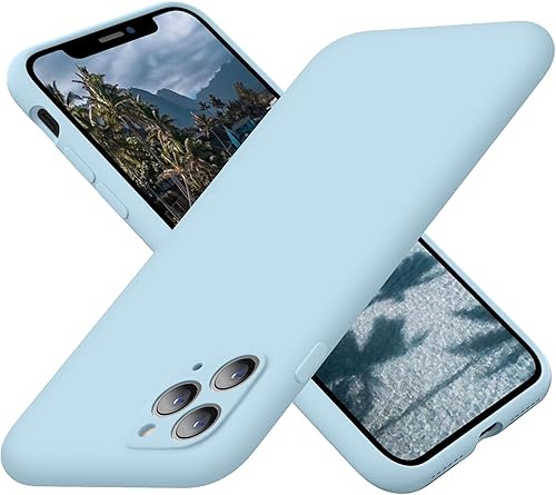 Cordking Funda para iPhone 11 Pro Max, funda de silicona ultra delgada a prueba de golpes con forro de microfibra suave antiarañazos, protección