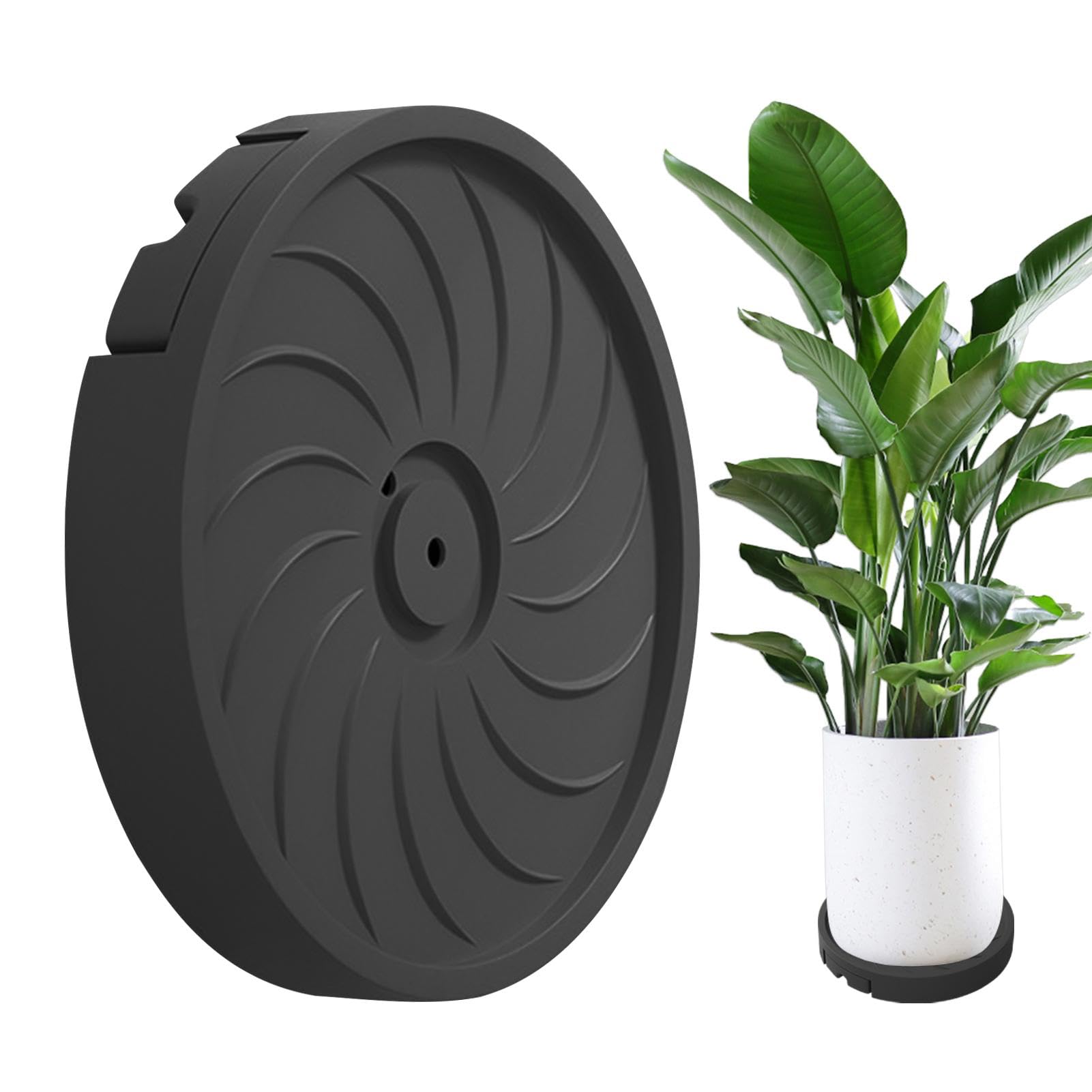 Roule-plante extérieur pour déplacer vos grands pots sur la terrasse avec style