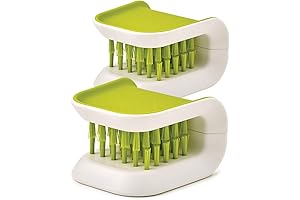 2Pcs Knife Cleaning Blade Brush for Kitchen Non-Slip (Green, 2pcs)