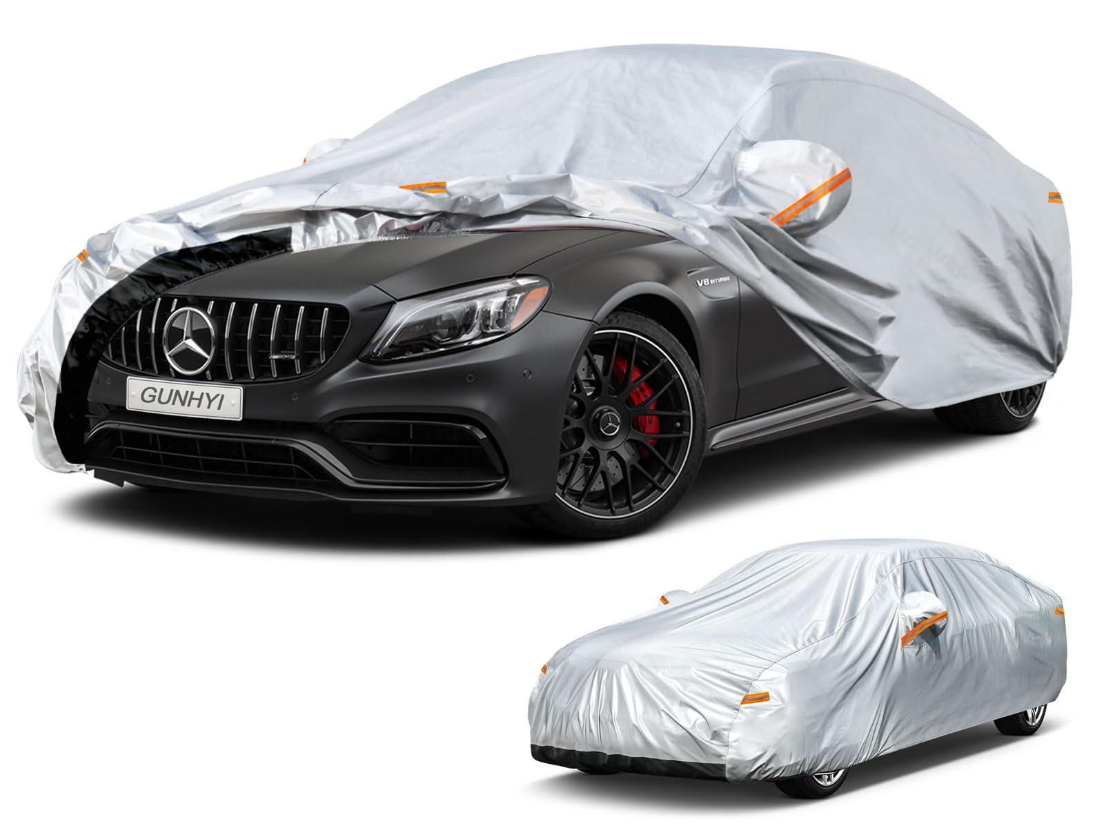 X AUTOHAUX Copertura per auto impermeabile per esterni, protezione da X AUTOHAUX Copertura per auto impermeabile per esterni, protezione da