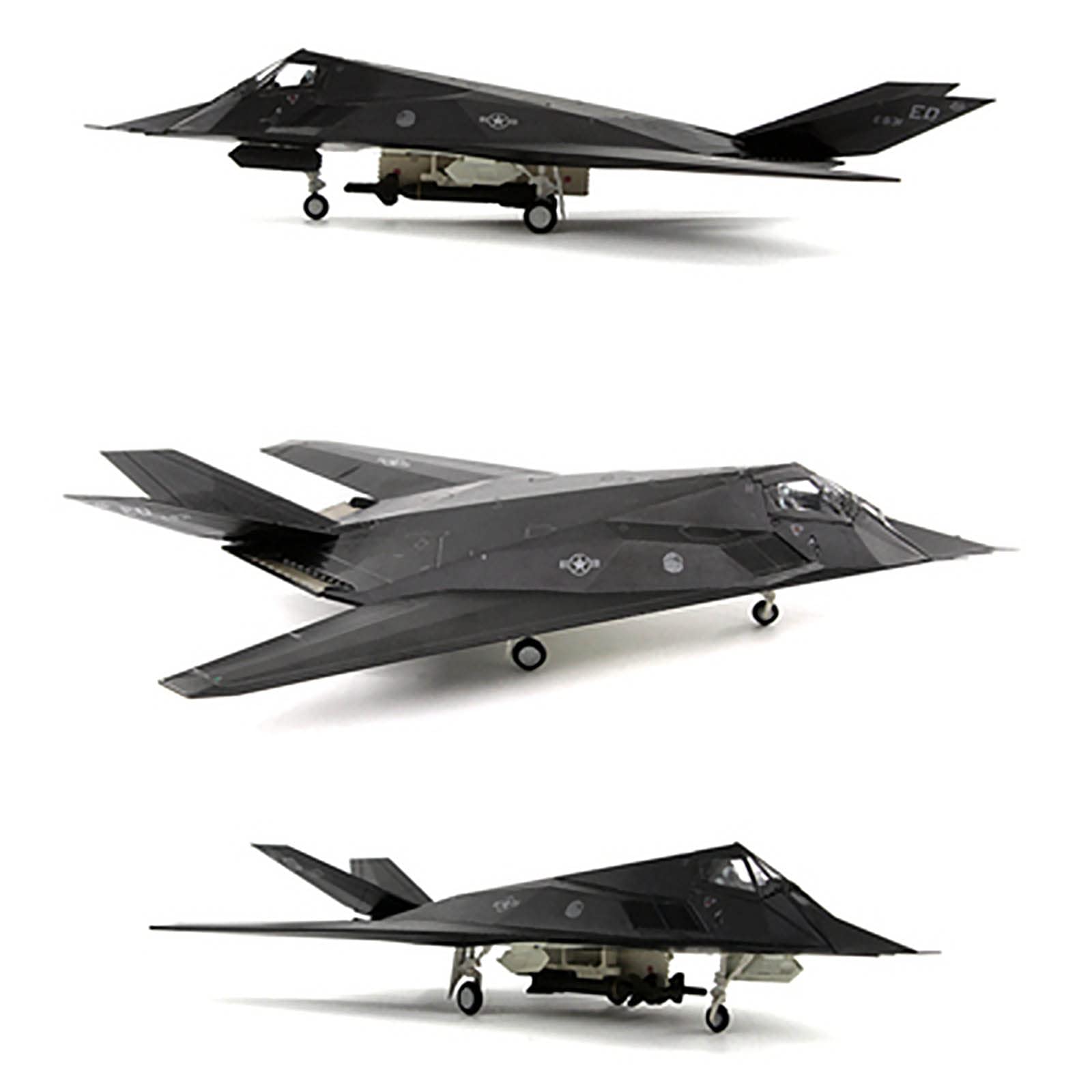 Amazon.co.jp: F-117A 戦闘機モデル 1/72 ナイトホークメタル