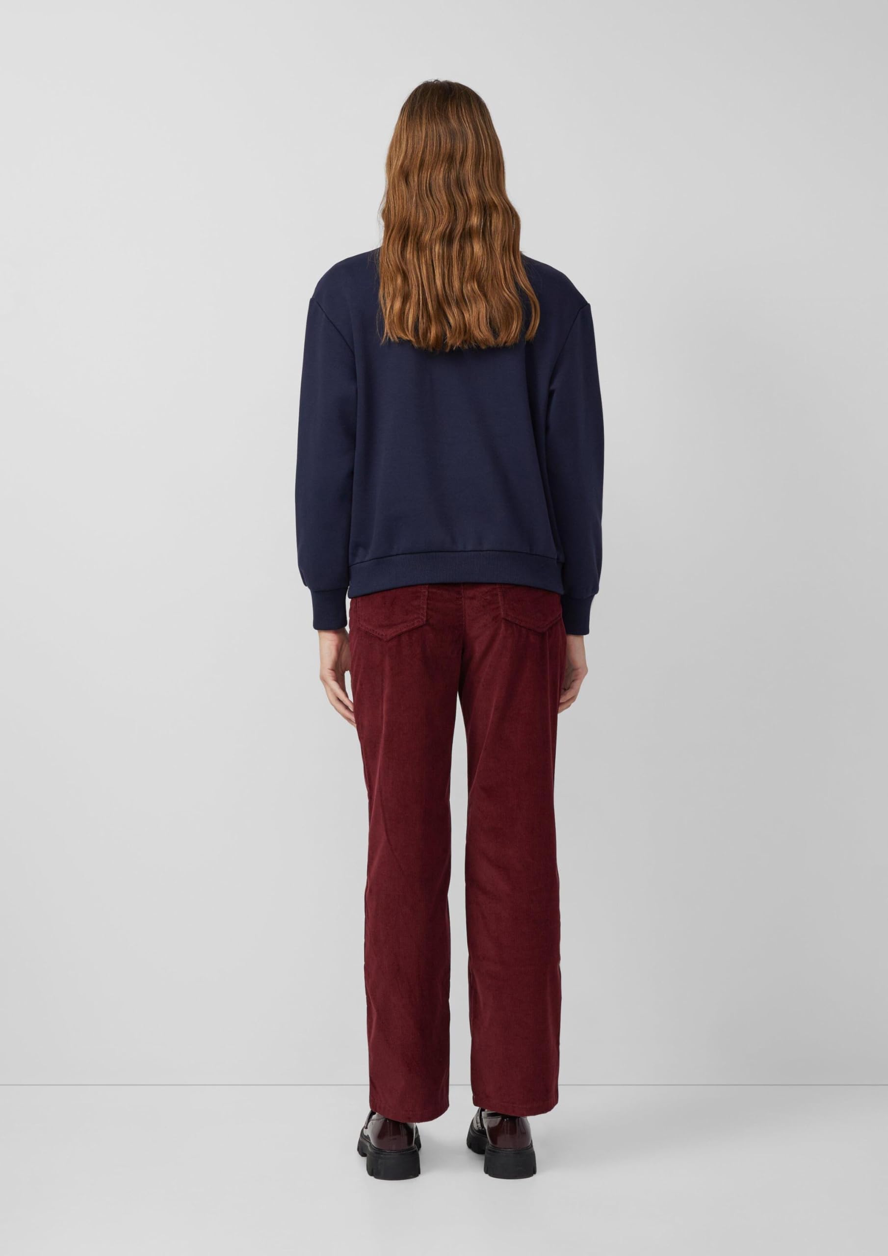 s.Oliver Damen Cord Hose Cordhose/Regular Fit/Mid Rise/Straight Leg