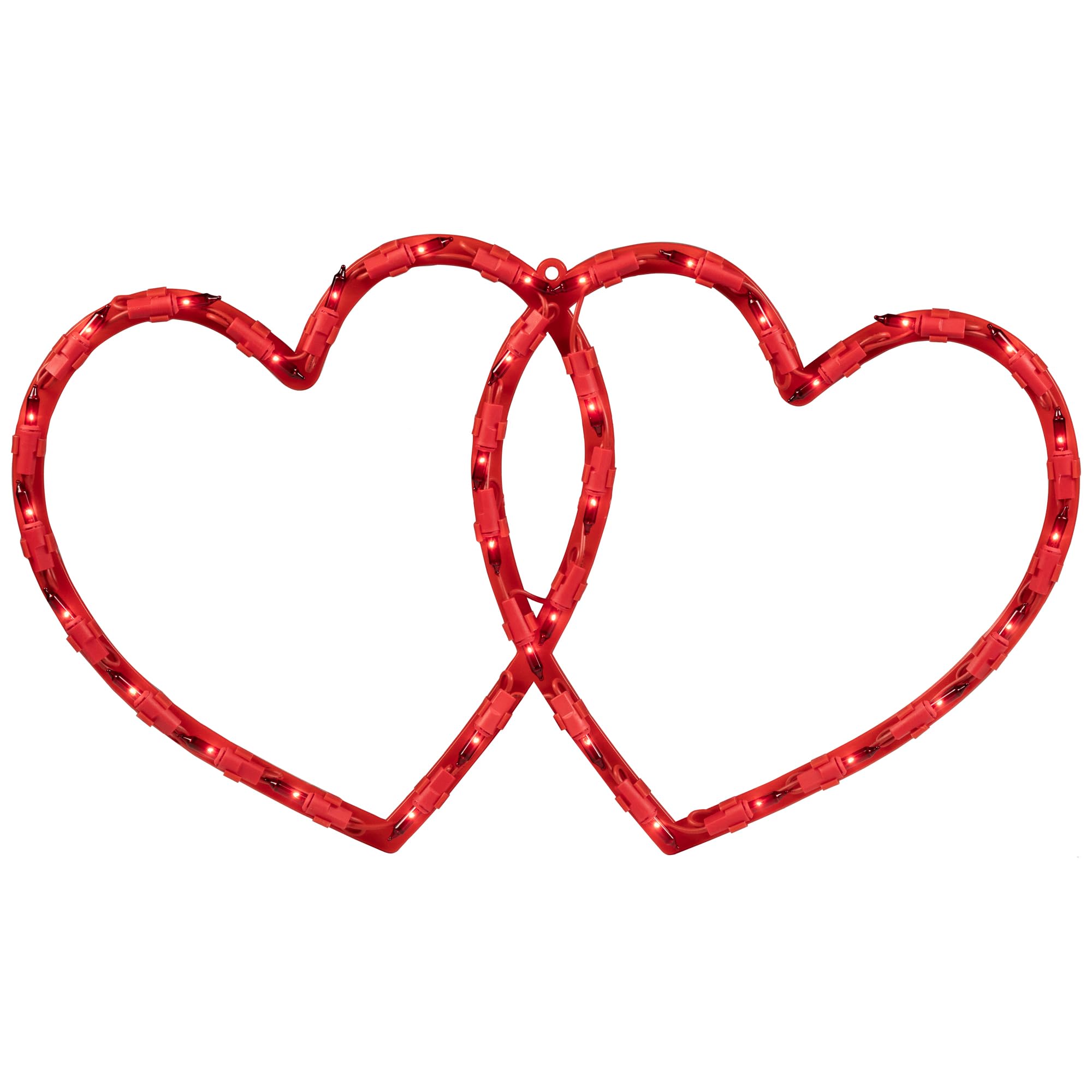 Northlight Lighted Double Heart Valentine's Day Window Silhouette - 17