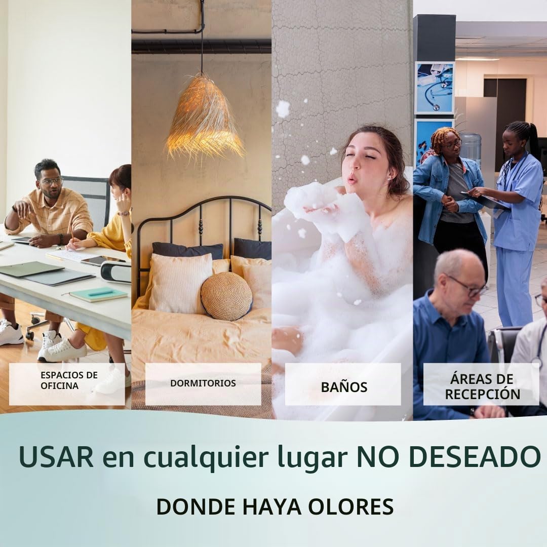 PowAir Gel – Neutralizador de olores profesional de aceites esenciales, regenera el aire en el hogar, libera un agradable perfume Tropical Breeze durante 500 horas | Solución de gel – 500 ml