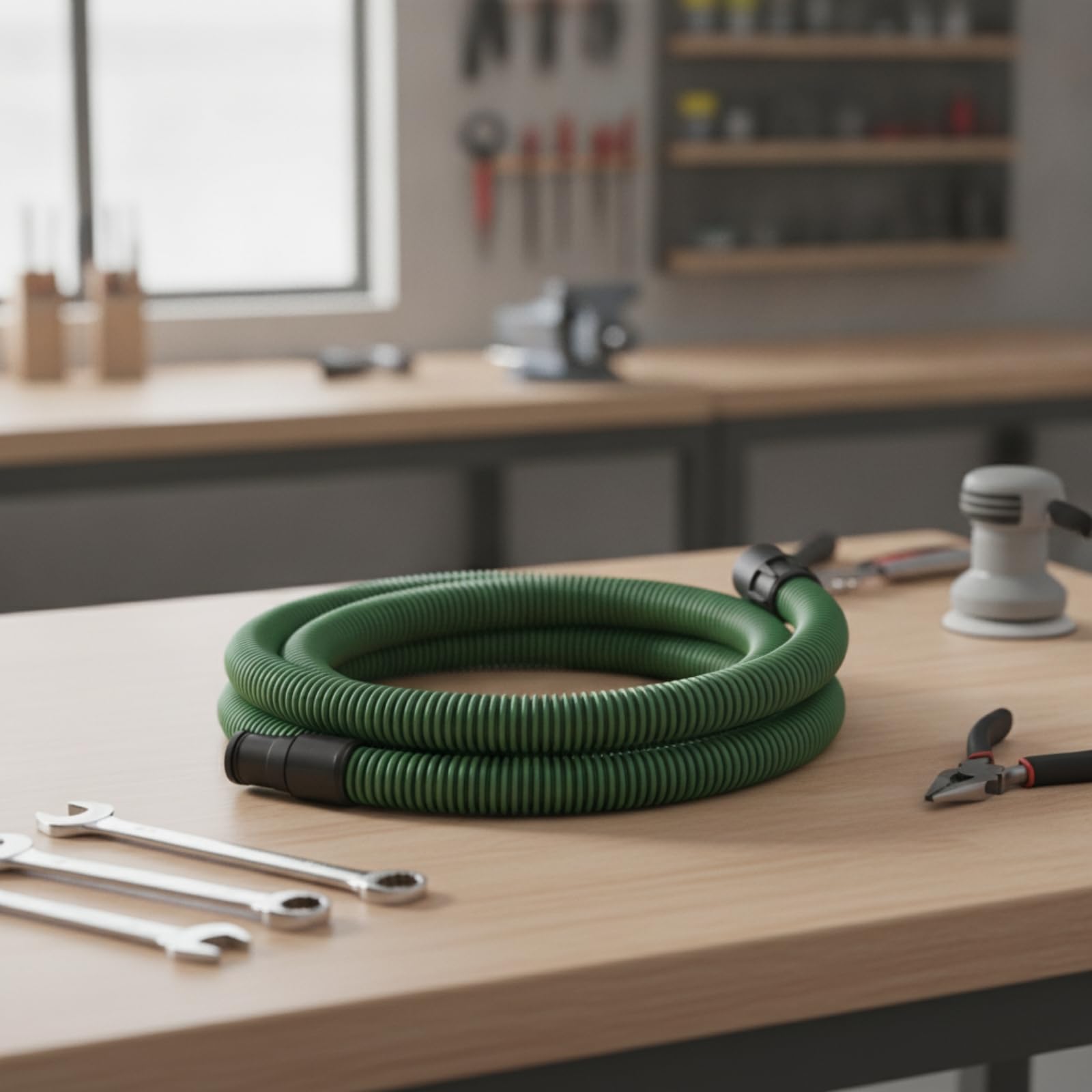 Baoblaze Tubi Flessibili Aspirapolvere Industriale Tubo Collegamento Utensili Condotto Aspirazione Trucioli Ricambio per Aspiratore in Plastica Corrugata, 3.5 Metri