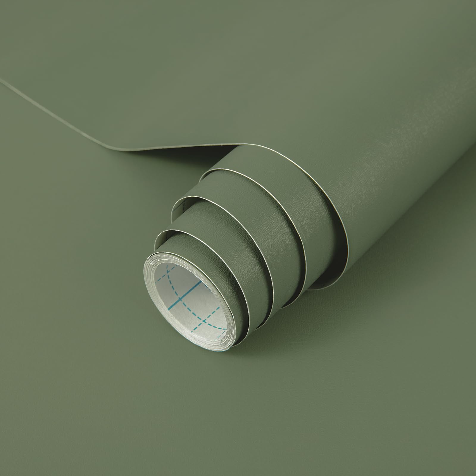 Papier peint vert autocollant amovible pour relooking meuble facile