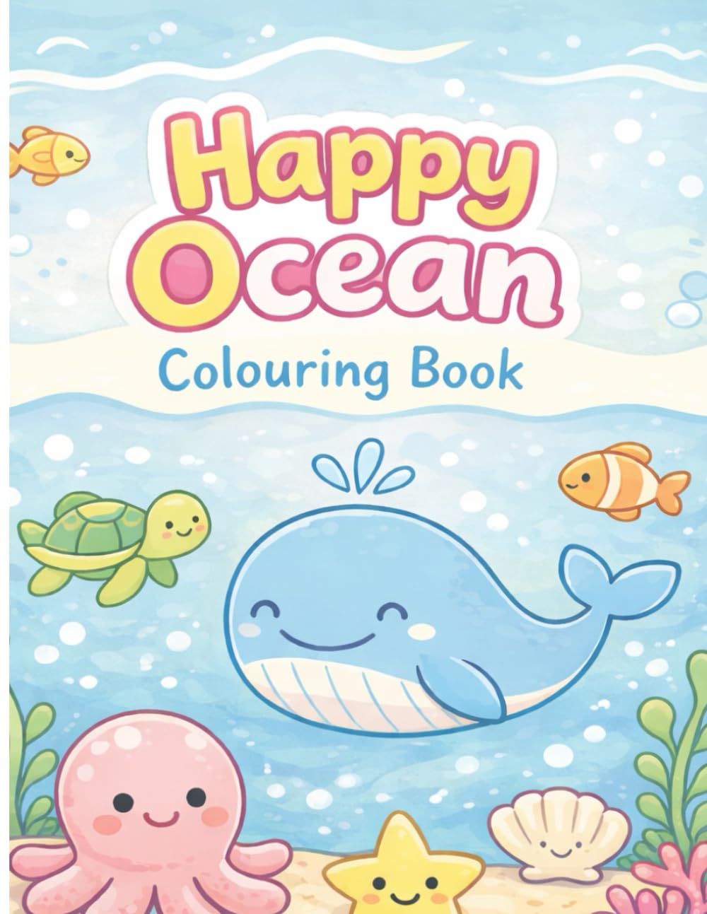 Happy Ocean Colouring Book