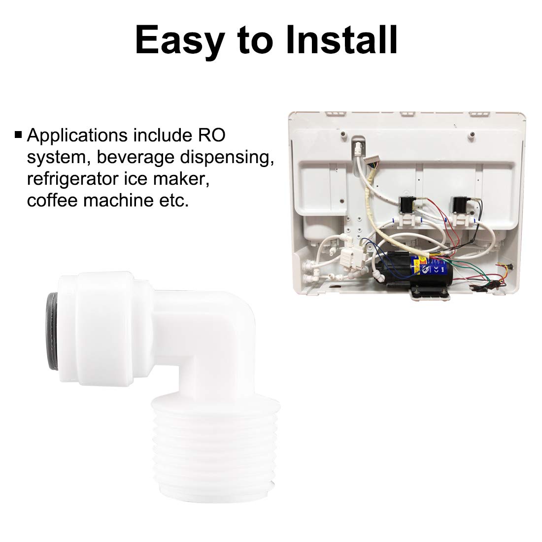 Amazon.co.jp: uxcell クイックコネクト 耐久性 浄水器チューブ継手