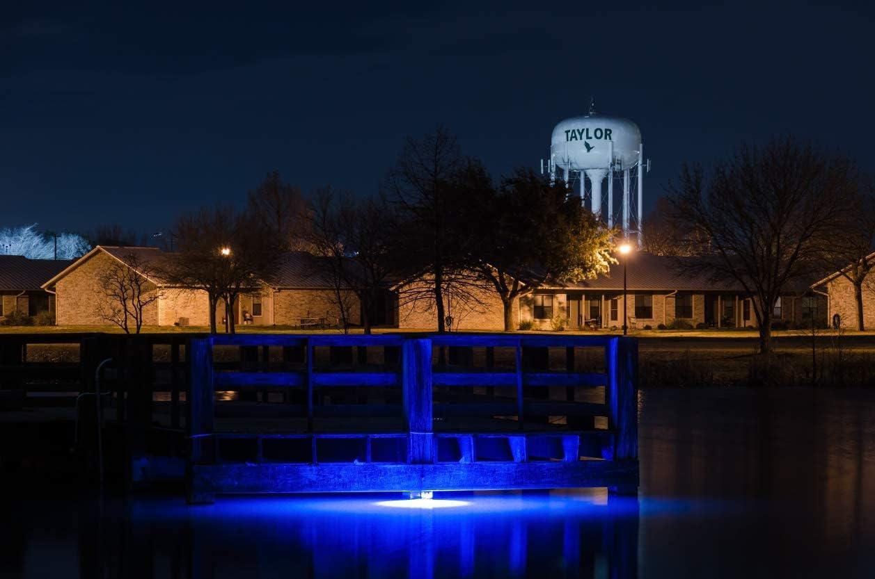 Green Blob Outdoors Multi-Color Fishing and Pool Light (Includes Red, Green, Blue, Yellow, White, Orange, Purple & More) Underwater, with 30ft Cord, LED, Fish Attractor (1, 7500 Lumen)