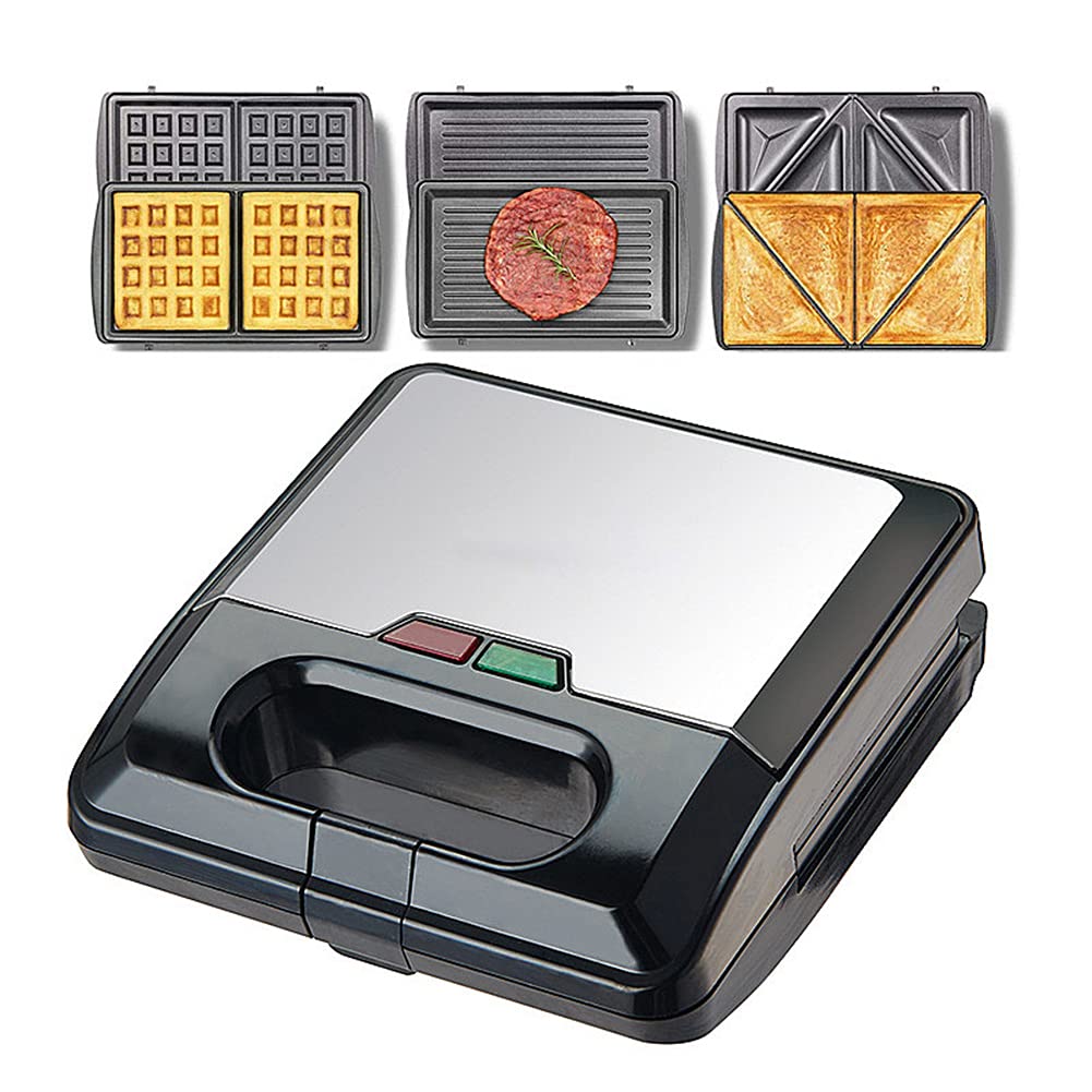 3NH® Electric Waffle Maker 3 in 1, Quick Breakfast Multifunctional Iron Machine, Removable Nonstick Plates, Baking Pan for Waffles, Sandwich, Steak Panini-picture-15