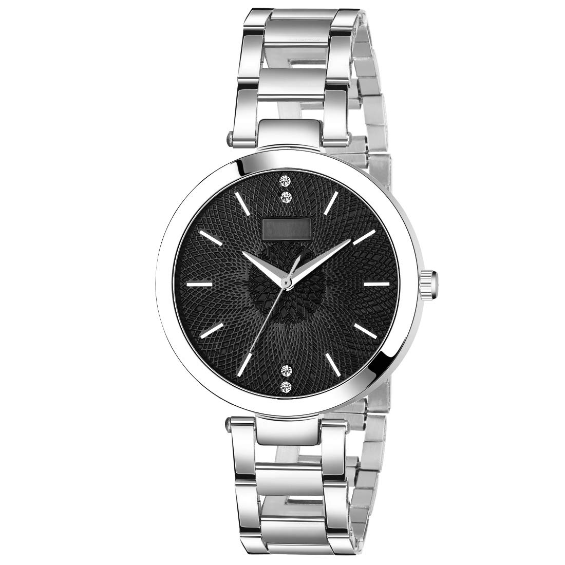Acnos Stainless Steel Premium Black Dial Silver Chain Belt Mt Analogue Watch For Girls And Women Pack Of - 1 (Mt-201), Silver Band (B08DH7P2Q1) Amazon Price History, Amazon Price Tracker