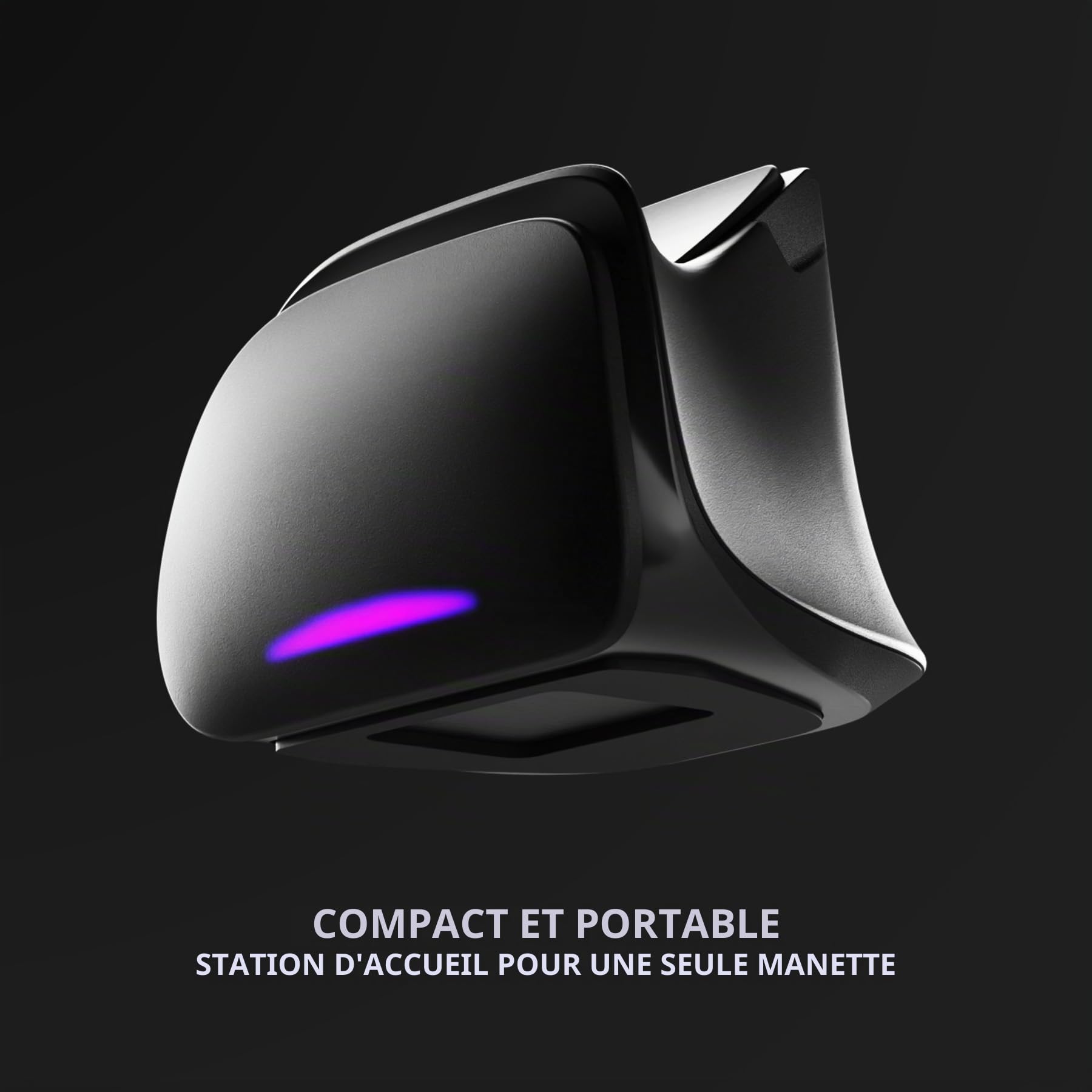 Station de Chargement pour ps5 & Edge Manette, Noir | Chargeur Compact, Support de Charge Rapide, avec Indicateur LED, Câble Type C, Accessoires pour ps5 et Edge Controller