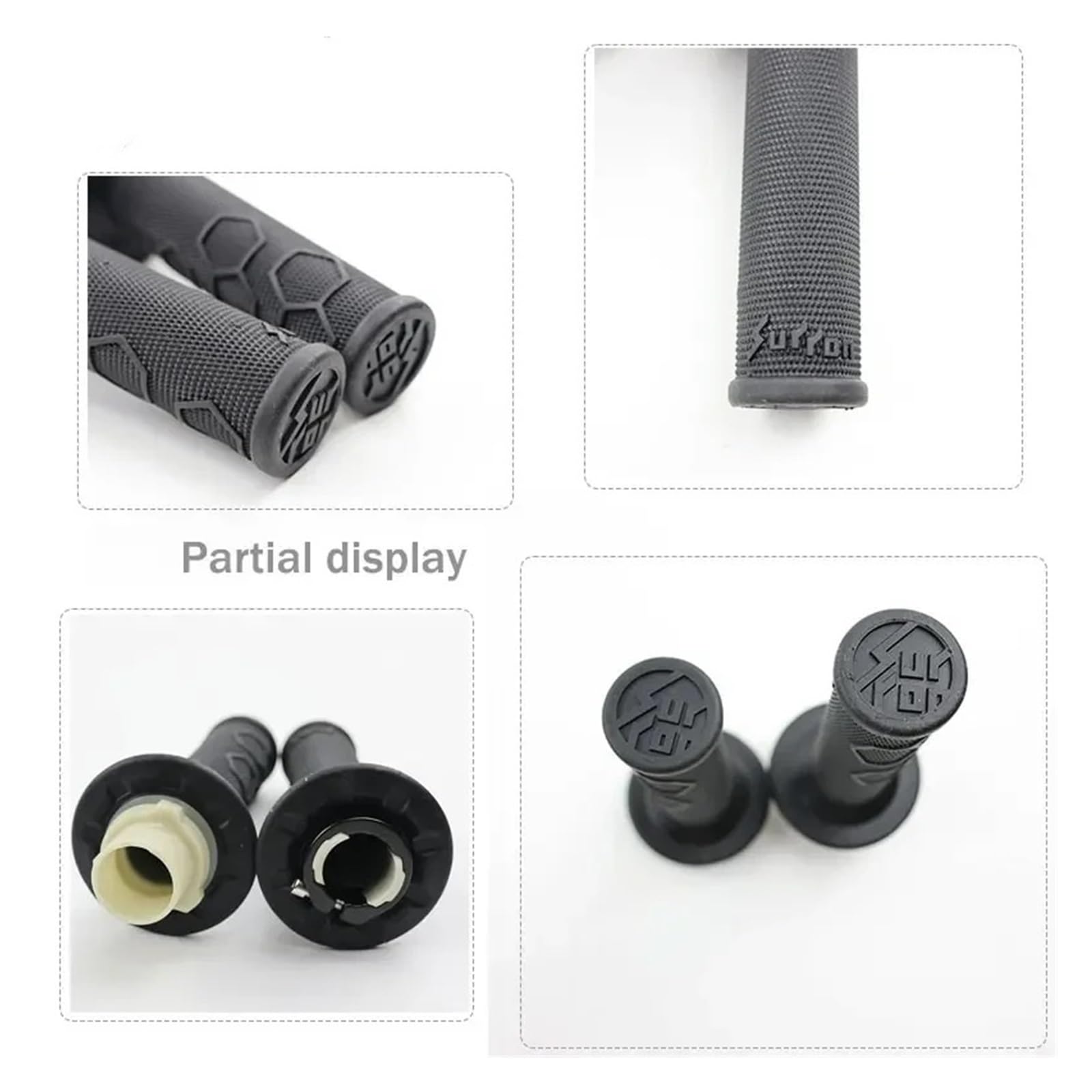 Empuñaduras Manillar Manillar Pit Dirt Acelerador Manillar Cubierta De Agarre De Goma para Ultra Bee La Mayoría De Los Accesorios De Motocicleta Scooter Cubiertas De Manillar(M10)