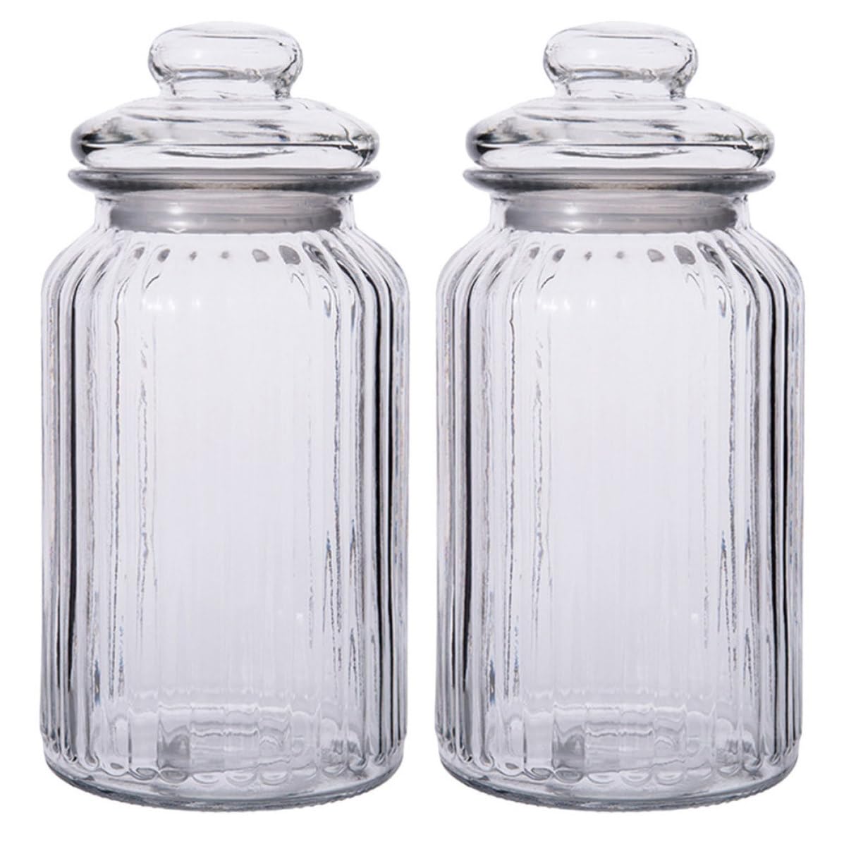 2 Piezas Tarro de Vidrio Hermético para Encurtidos y Verduras