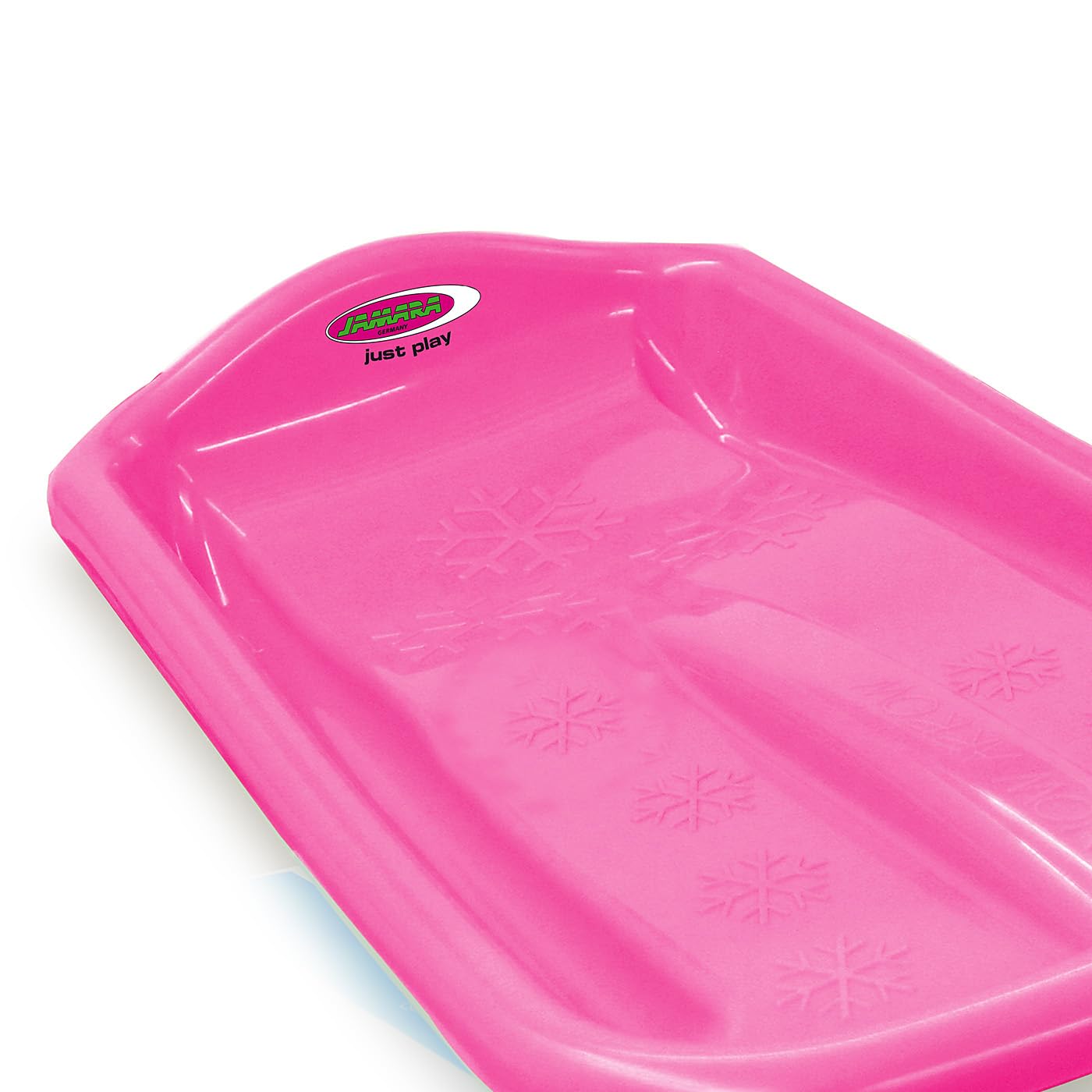 JAMARA 461133 Snow Play Bob Arrow 74 cm, manico in plastica, peso massimo: 50 kg, design aerodinamico, colore rosa