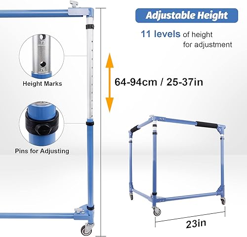 Miniatura 5 de GanFindX Patinador plegable para niños, patinaje sobre ruedas, entrenador de patinaje para niños pequeños, altura ajustable, caminante de