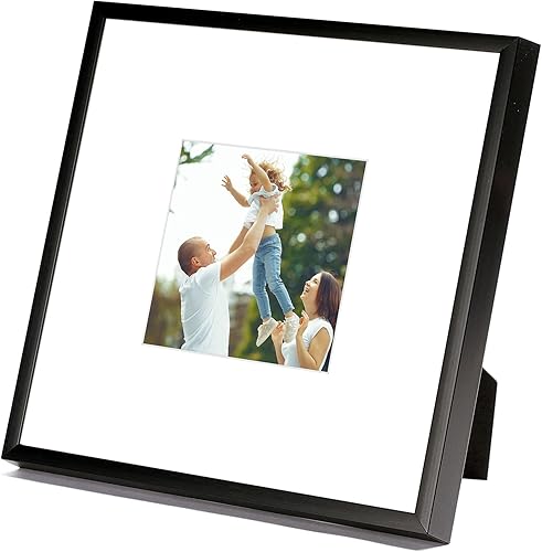 Vista 85 de Golden State Art - Marcos de fotos de metal de 8 x 10 pulgadas con paspartú para fotos de 5 x 7 - Juego de 4 portarretratos de aluminio de 8 x 10