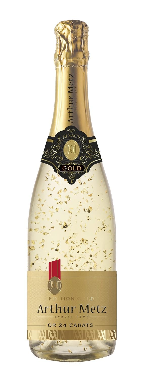 Arthur Metz - Gold Edition, 24 Carat Sparkling Wine with real, fine gold flakes (1 x 0.75 L)