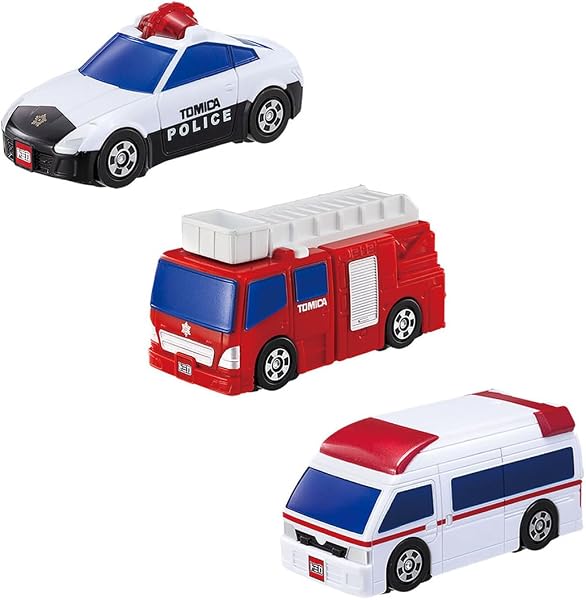 タカラトミー(TAKARA TOMY) トミカ きんきゅうしゃりょうだいしゅうごう!はじめてトミカのギフトセット ミニカー おもちゃ 3歳以上 - 1