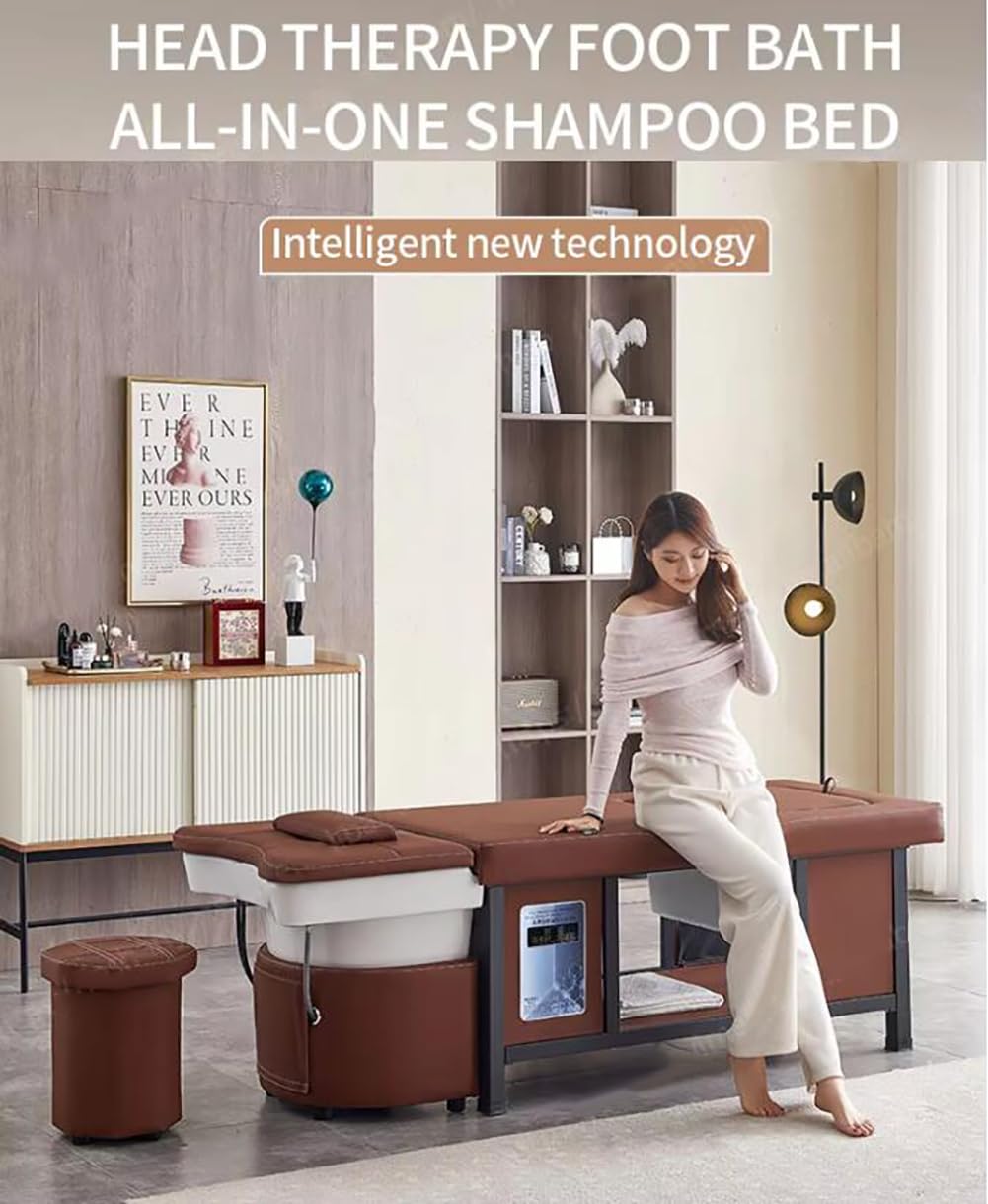 Profesjonalne łóżko szamponowe, wielofunkcyjne łóżko szamponowe do pedicure do spa i salonów kosmetycznych