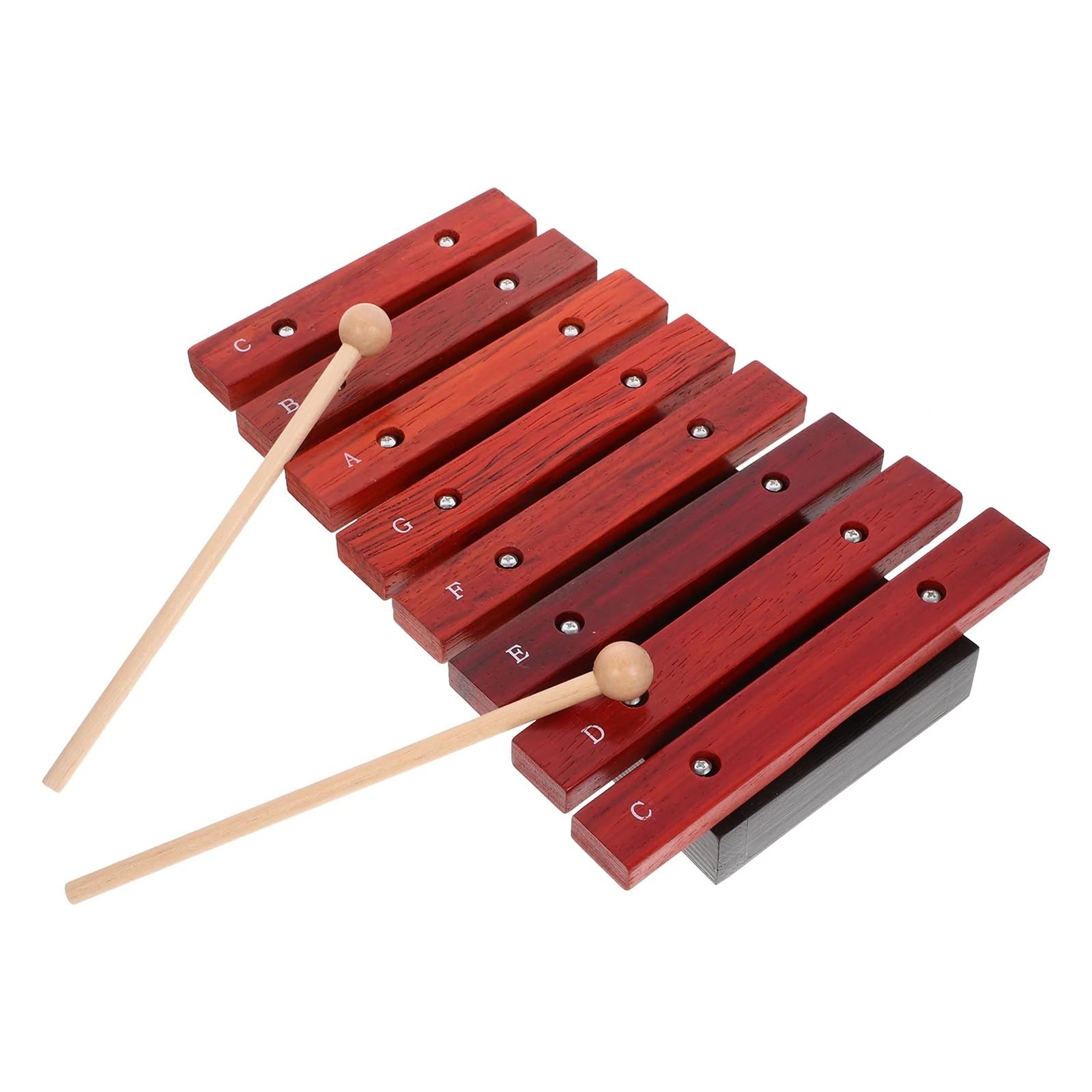 Xilófono Xilófono de madera de ocho notas, instrumentos musicales de percusión