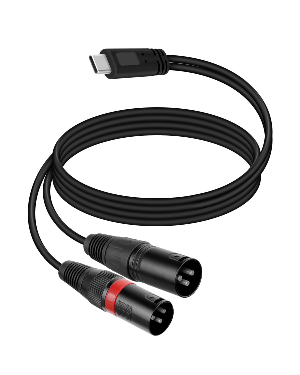 RIIEYOCA USB C to Dual XLR Splitter Audio Cable
