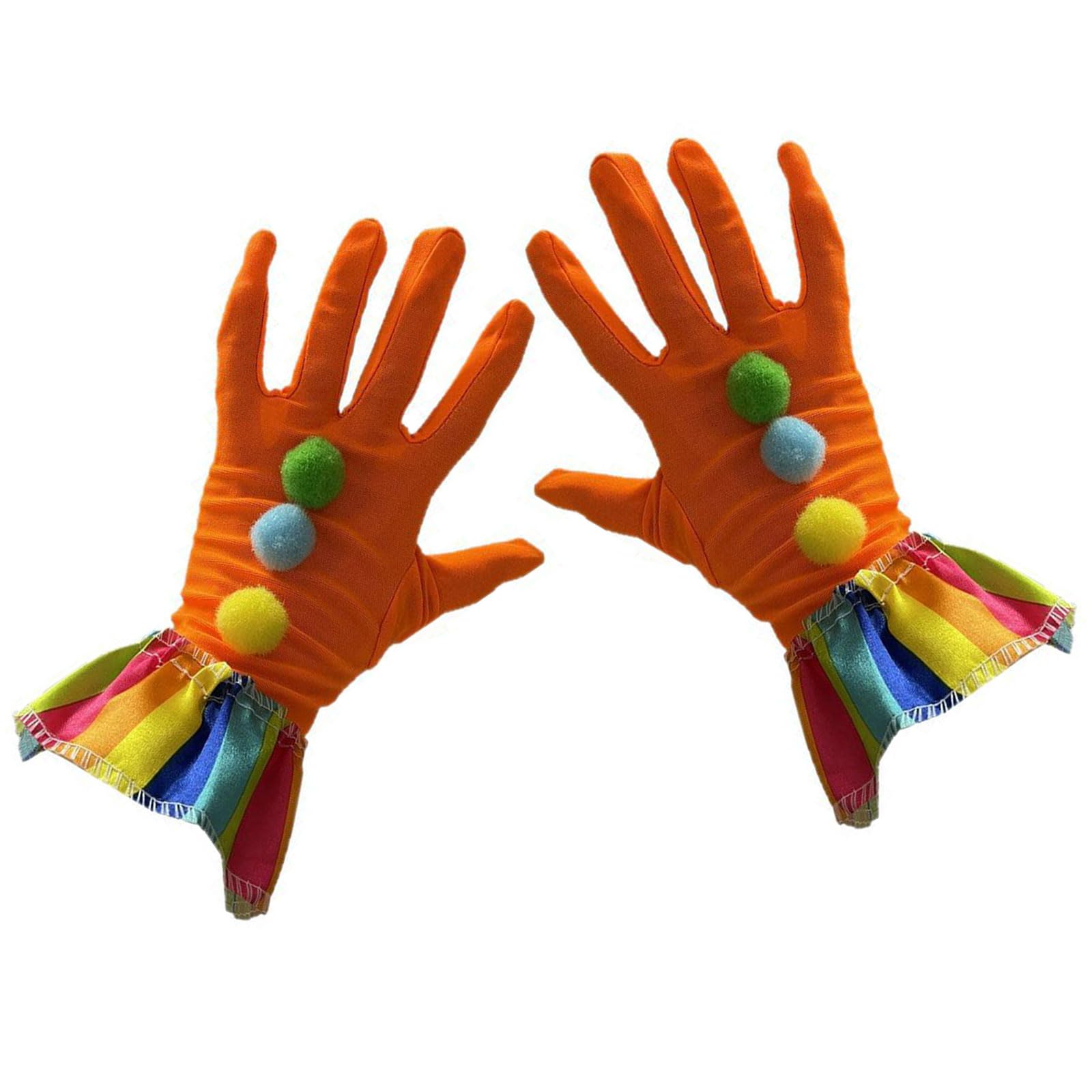 FOLODA Creative Clown Gloves Festival Event Handwear For Masquerades Balls And Holiday Gatherings Elastic Comfortable Gloves Funny Costume