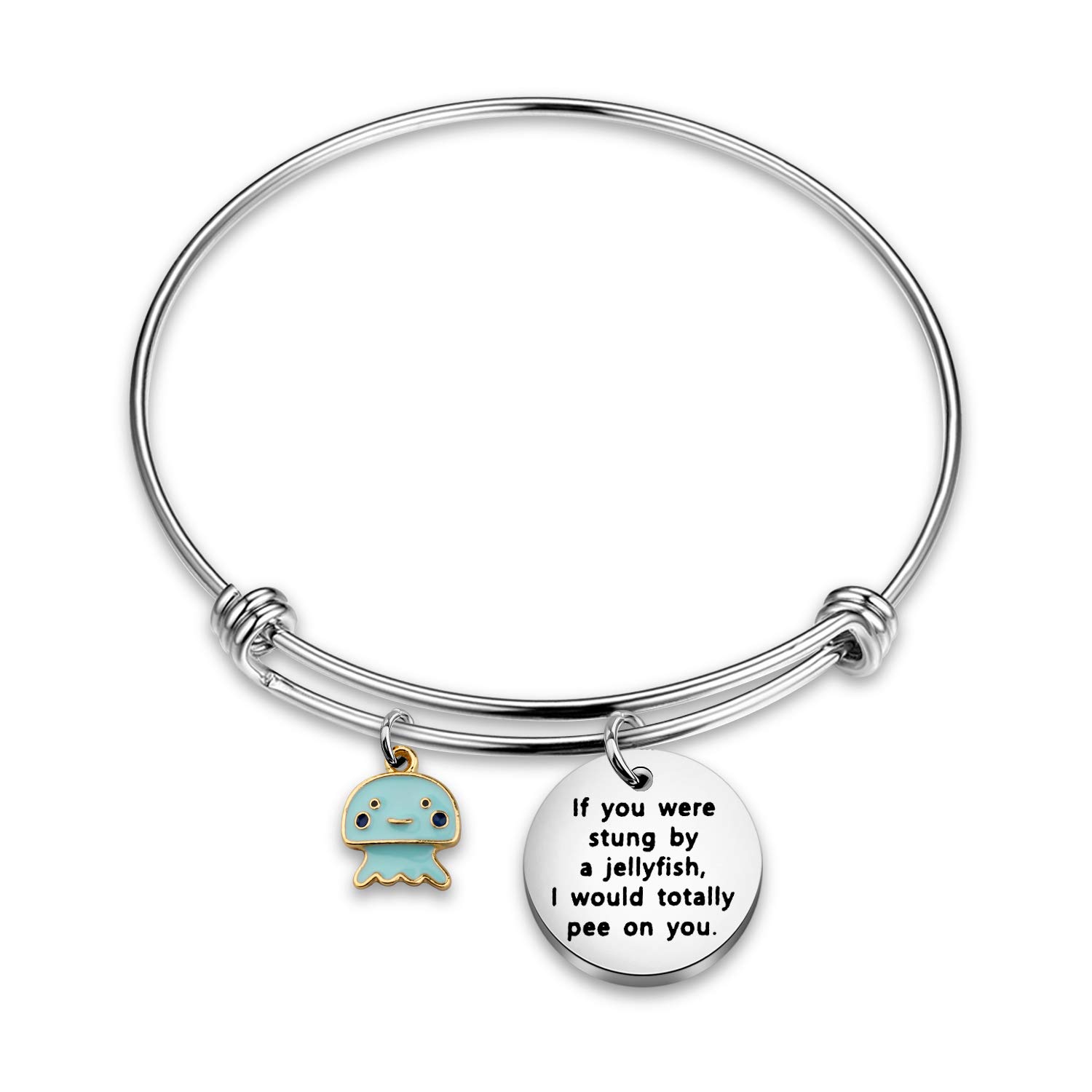 WUSUANED Friendship Keychain True Friends Stick Like A Octopus On Your Face Octopus Jewelry BFF Gift For Best Friend