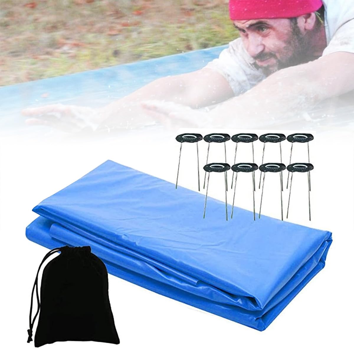 Amazon.co.jp: 巨大なスライディングマット、ロングスリップと