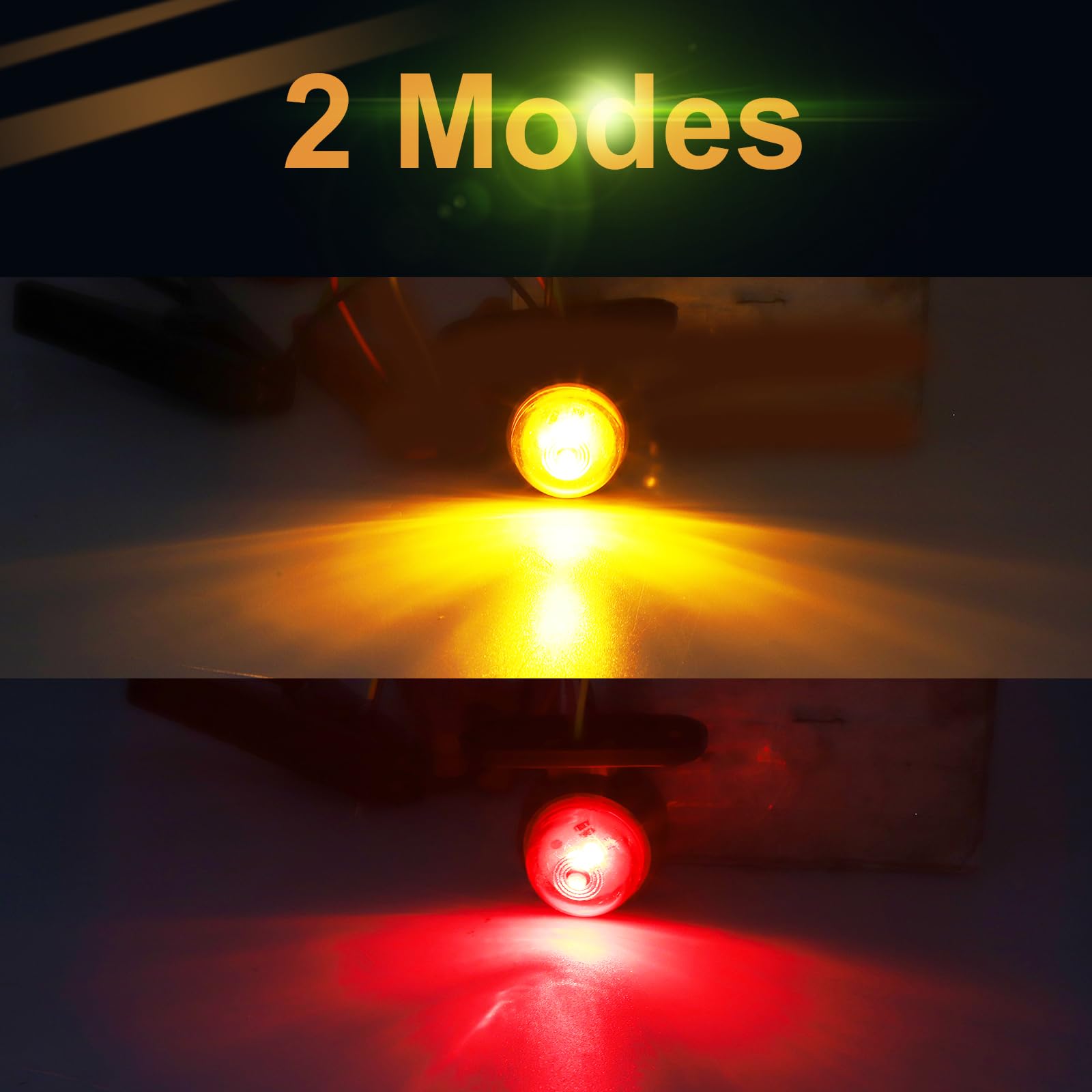 2 Luci LED Laterali Rosse Per Camion E Rimorchi - 12V/24V | Indicatori D'Ingombro - Foto 3