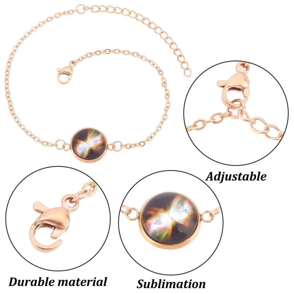 NBEADS 12 Pcs 3 Colors Bracelet Bezel Tray - Image 4