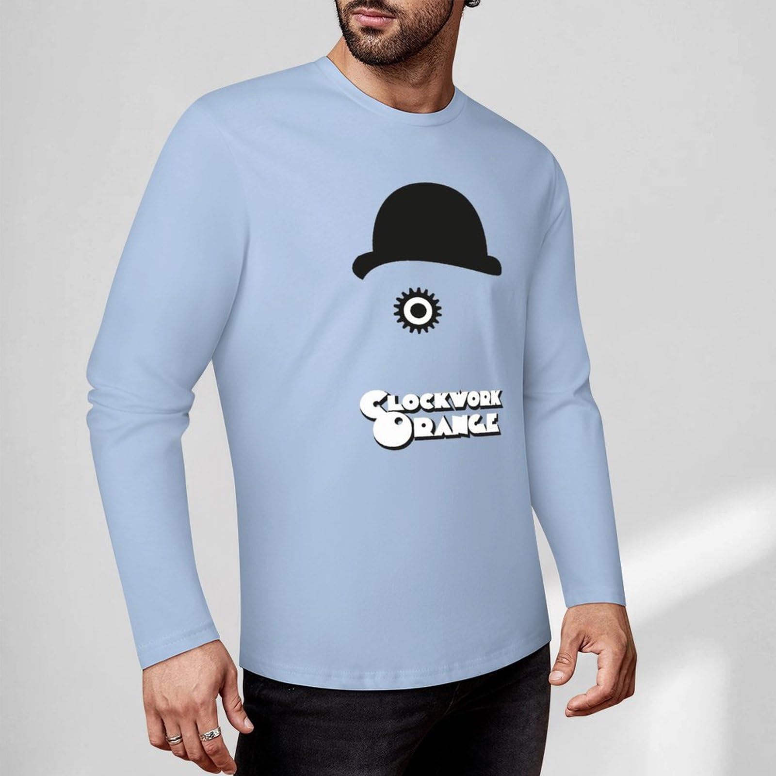 Amazon.co.jp: Tシャツ 時計じかけのオレンジ 長袖 面 メンズ ティー 