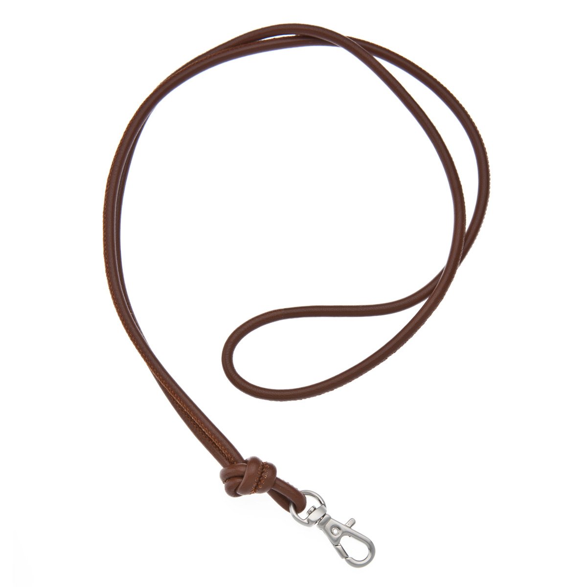 Logan Whistles Tan Soft Nappa Leather Lanyard With Stainless Steel Swivel Clip | Handmade Uk Leather Lanyard For Dog Whistles, Id Badges & Event Passes |