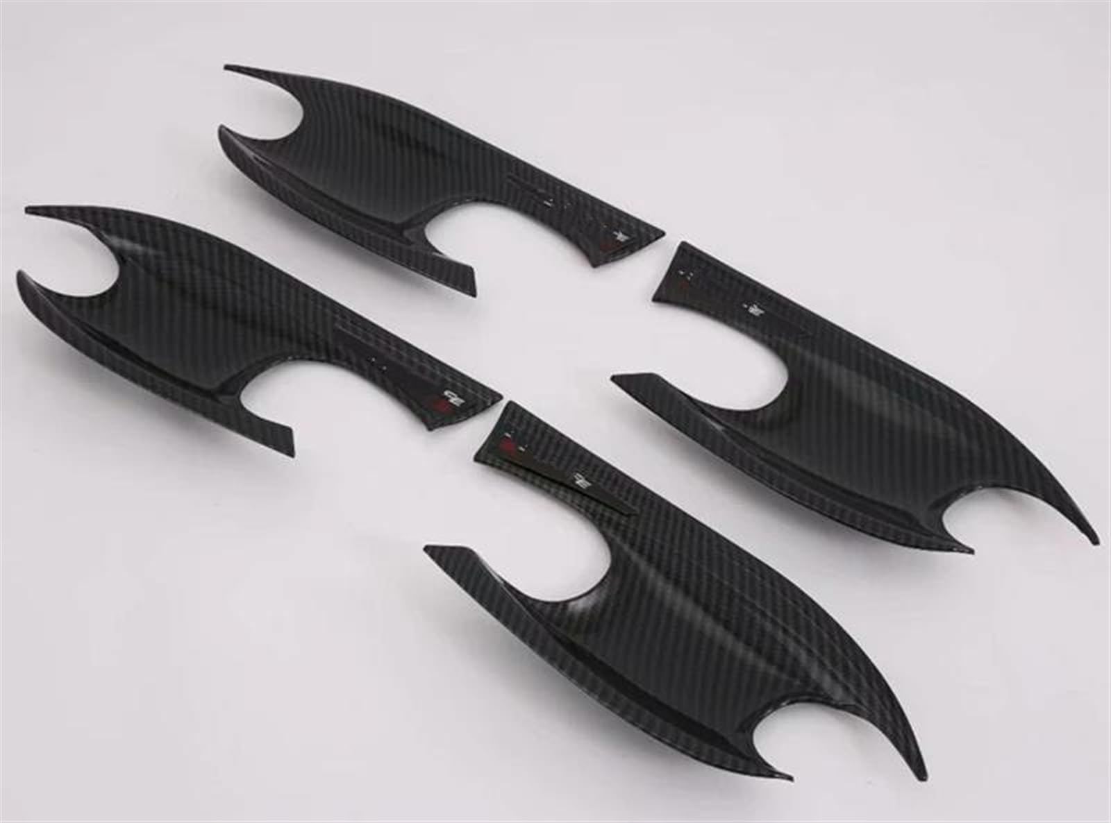 Slimes Carbon Car Styling Stickers For Hyundai For Santa Fe 2019-2021 Protective Cover Door Handle Outer Bowls Trim Assecories Protection(Carbon)