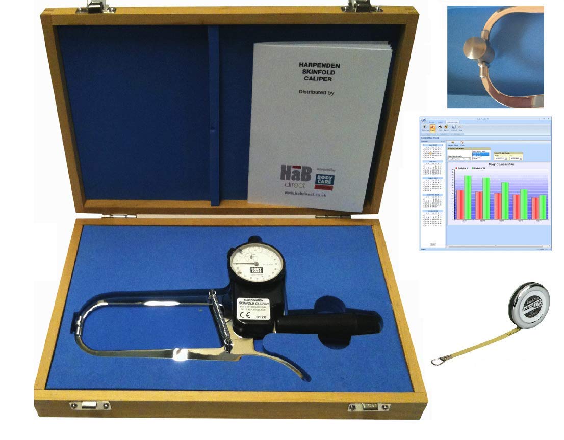 Harpenden Skinfold Caliper Pro Kit with AnthroMetrix Software, Lufkin