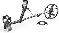 Nokta Detector de metais Simplex ultra impermeável com eixo de fibra de carbono e bobina de busca de 28 cm (detector de metais)