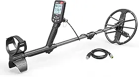 Nokta Detector de metais Simplex ultra impermeável com eixo de fibra de carbono e bobina de busca de 28 cm (detector de metais)
