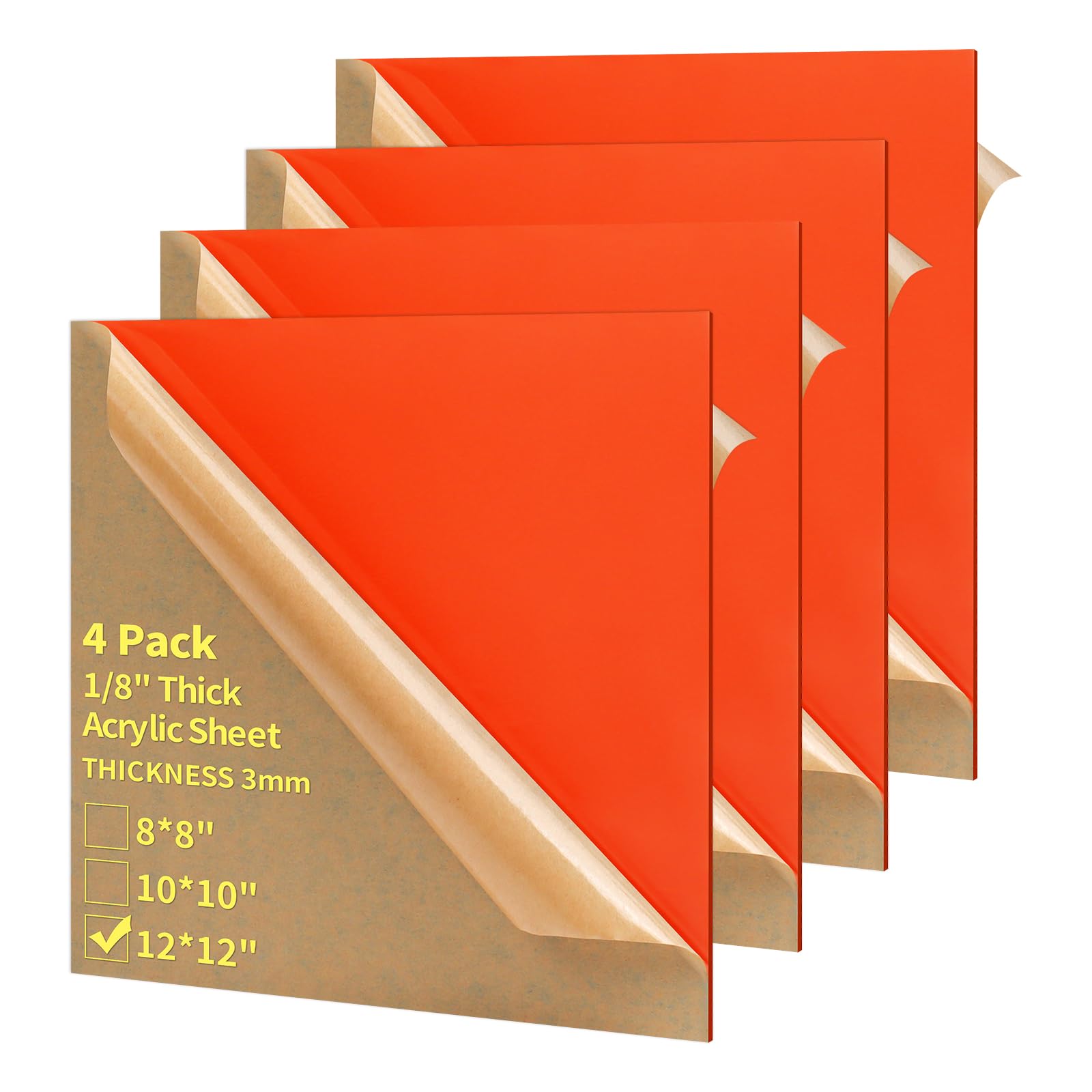 Acrylic Sheets - 4 Pack 12x12 Blue -28