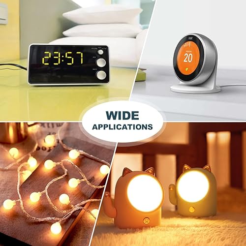 Miniatura 5 de Lenink Adaptador de fuente de alimentación de CA ajustable para 2 pilas AA 3 AA 4 AA, adaptador de repuesto de batería AA para luces LED,