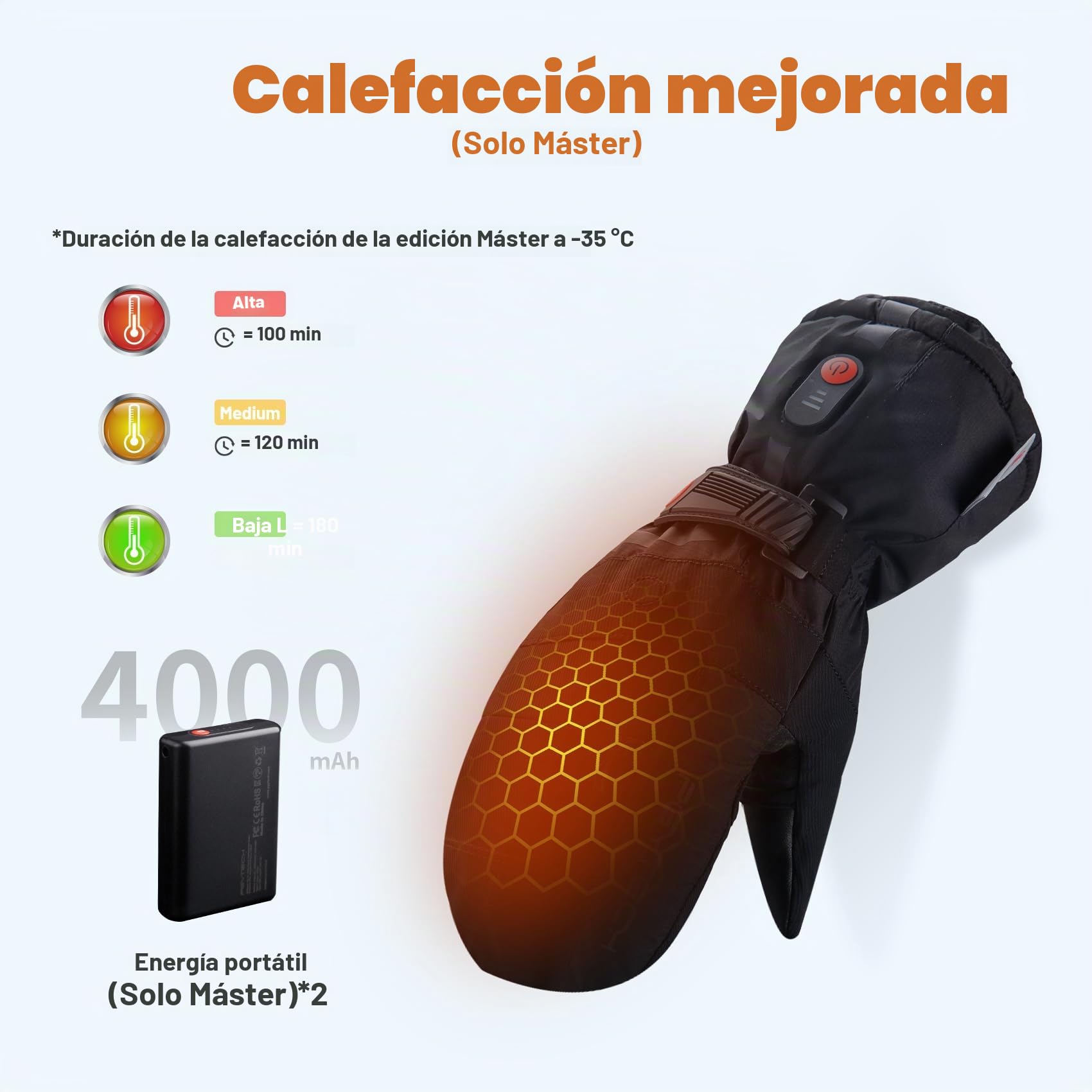 PGYTECH Guantes de fotografía para fotógrafos profesionales al aire libre en invierno, con calefacción y sin calefacción disponibles