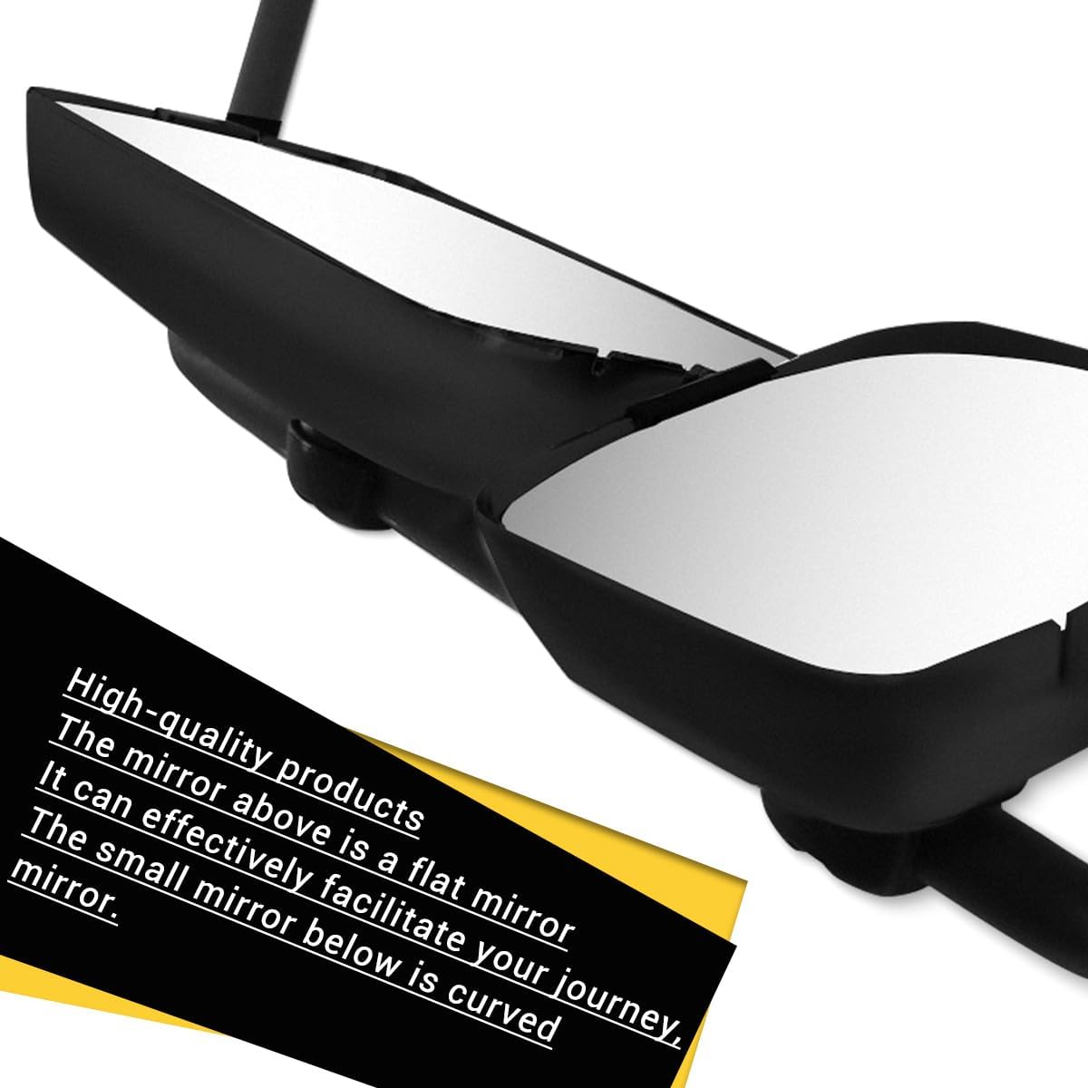 Black Manual Mirror Assembly for International MV 2022+ Fixed, OEM Fit Replacement - left Side