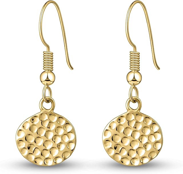 Amberta Women 925 Sterling Silver Minimalist Drop Earrings