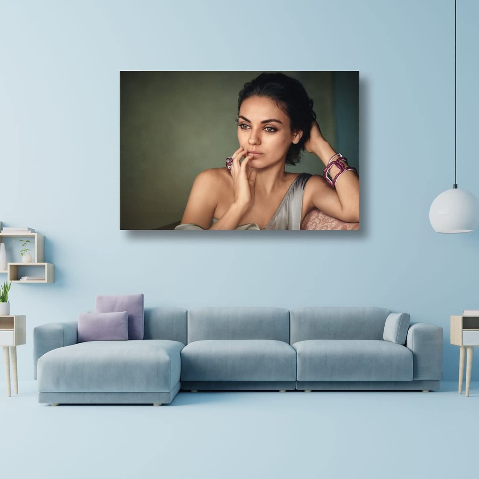 Poster Toile Mila Kunis - Décoration Murale Moderne 20x30 Cm Pour Salon Et Chambre - Impression Haute Qualité