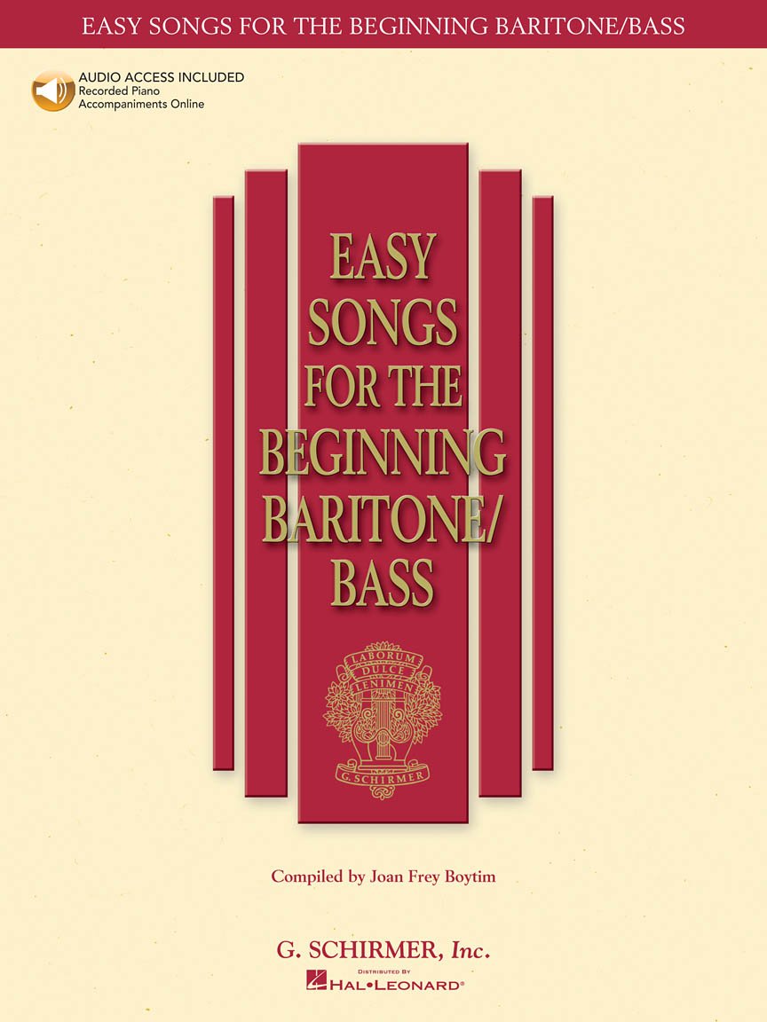 Easy Songs for Beginning Singers - Baritone/Bass (Book/Online Audio)