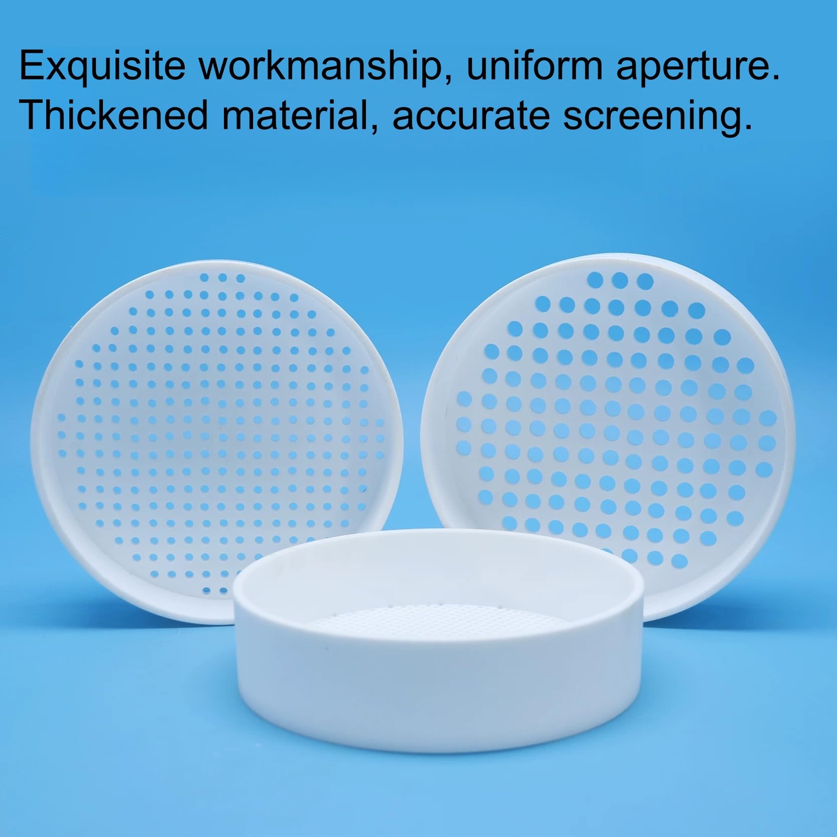 Malla de pantalla de PTFE, tamiz de suelo de laboratorio resistente al calor de 250 °C | PTFE de alta pureza, resistente al ácido y al ácido, antiadherente, sin rebabas.(Bottom Pan)